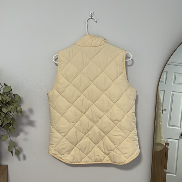 J. Crew cream quilted zip up vest - Picture 7 of 7